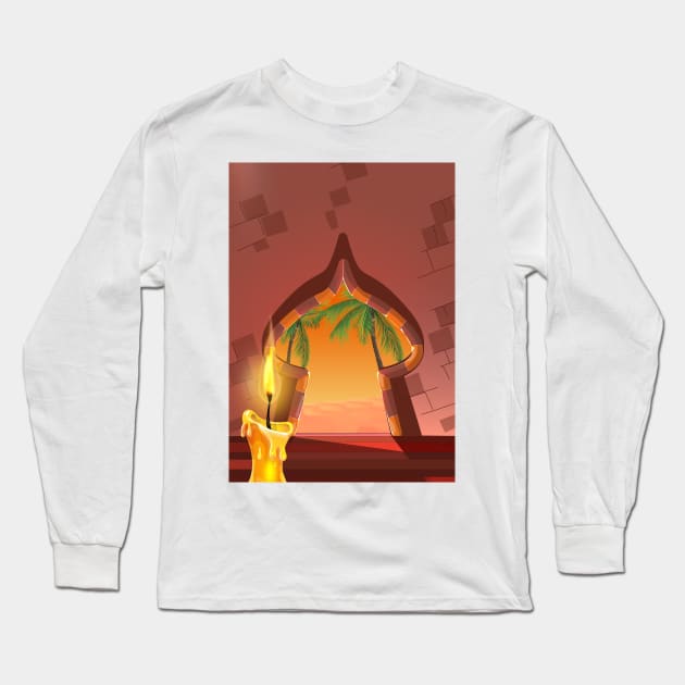 Arabic Palace Long Sleeve T-Shirt by nickemporium1